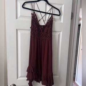 Free People Adela Slip dress in Mocha